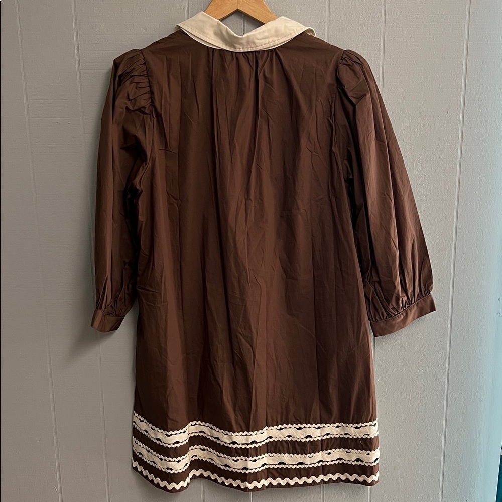 NWT Brown Entro Dress Large - Picture 8 of 15